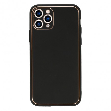 cover samsung s23 ultra tpu rivestita in pelle ecologica nera