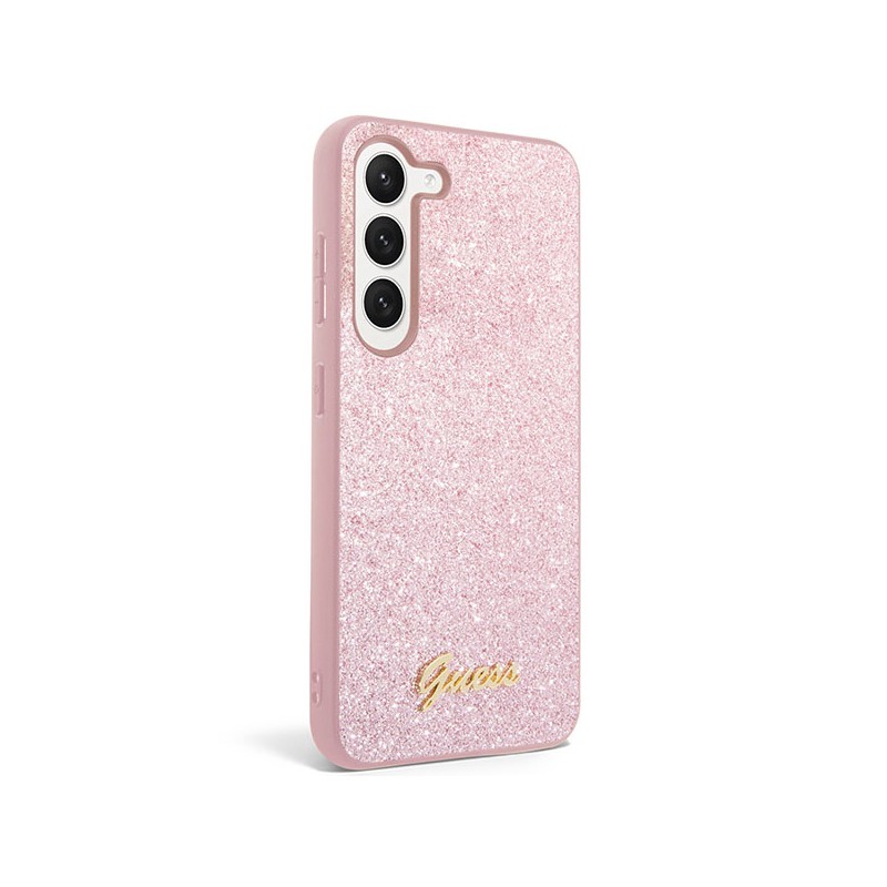 cover guess galaxy s23 glitter pink