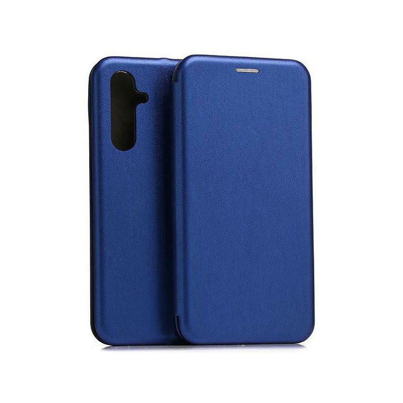 book a54 con porta carte di credito chiusura magnetica blu