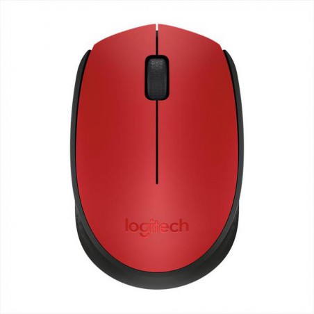 mouse  ottico wireless logitech rosso