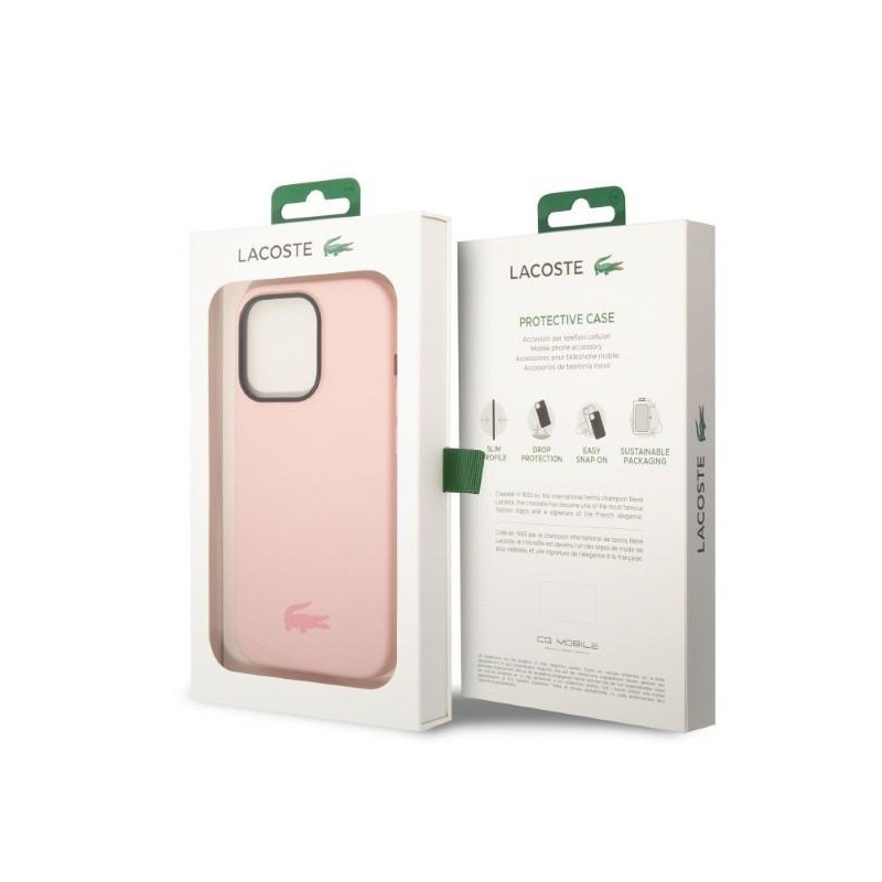 cover lacoste iphone 14 pro max pink