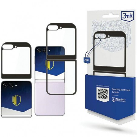 cover rigida samsung z flip 5  nero e trasparente