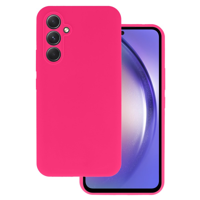 cover in silicone per samsung a54 5g  fucsia