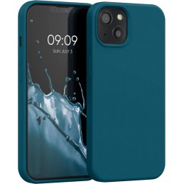 cover  silicone iphone 15 pro light blu