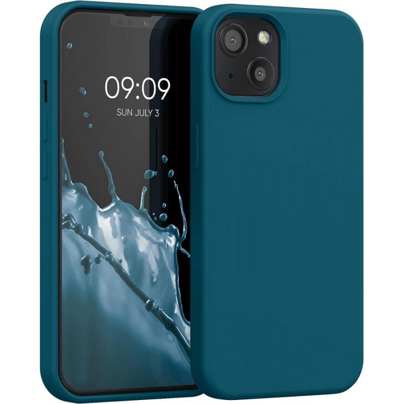 cover  silicone iphone 15 pro light blu