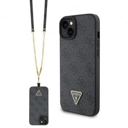 cover guess iphone15 blackcon laccio da collo