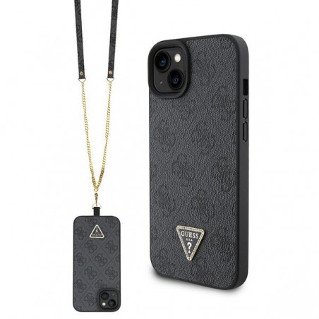 cover guess iphone15 blackcon laccio da collo