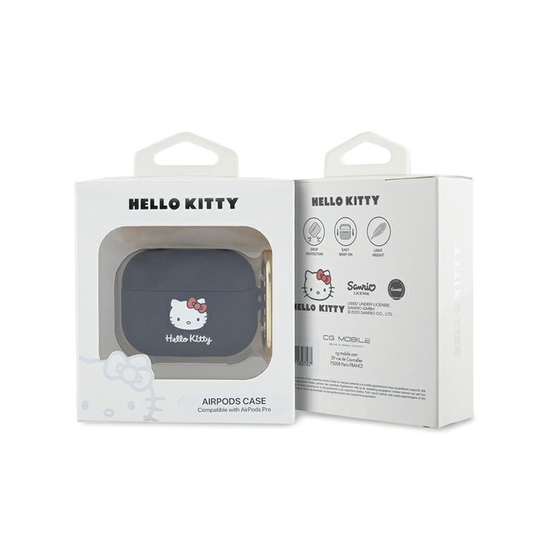 cover hello kitty per airpods pro in silicone nero