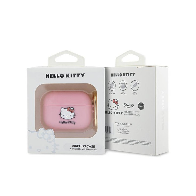 cover hello kitty per airpods pro insilicone rosa
