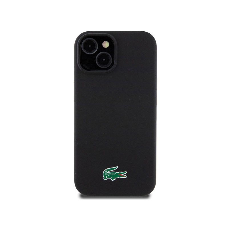cover lacoste iphone 14/15 plus nera magsafe compatibile