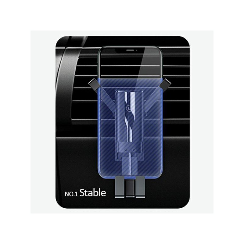 supporto auto usams adattile alla  alle bochette dell'aria con funzione gravity