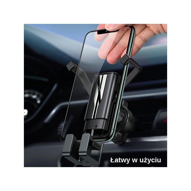 supporto auto usams adattile alla  alle bochette dell'aria con funzione gravity