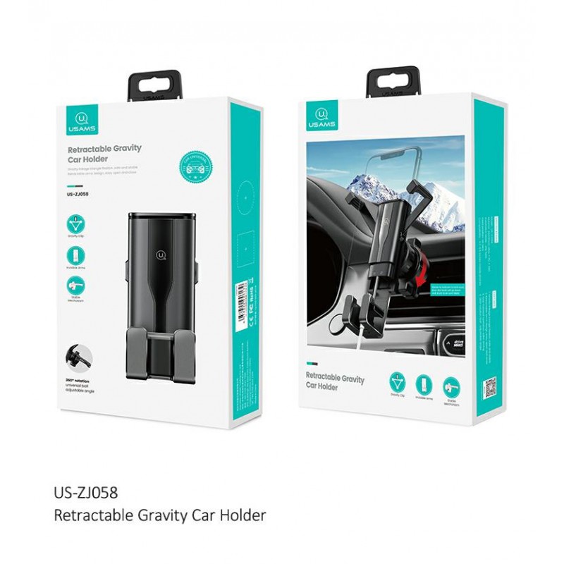 supporto auto usams adattile alla  alle bochette dell'aria con funzione gravity