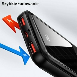 powerbank PB58 10000mAh 22.5W QC3.0 ricarica rapida nero