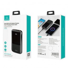 powerbank PB58 10000mAh 22.5W QC3.0 ricarica rapida nero