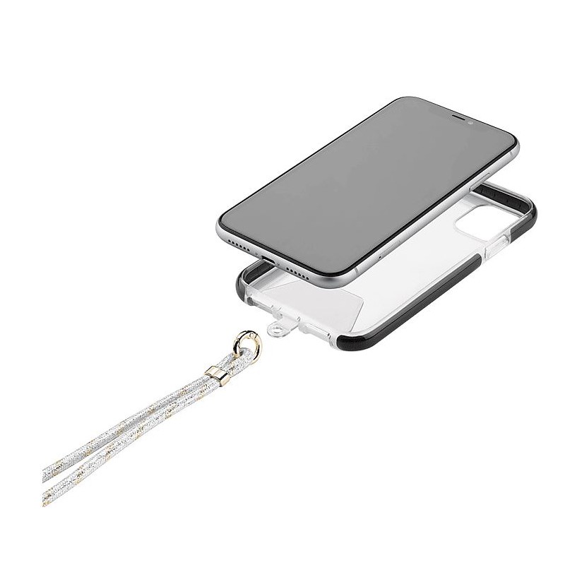 laccio portatelefono universale da collo argento