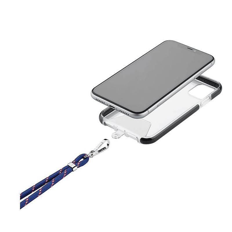 laccio portatelefono universale da collo blu