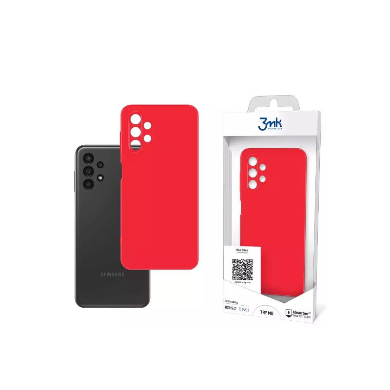 cover in silicone per samsung a13 4g rossa