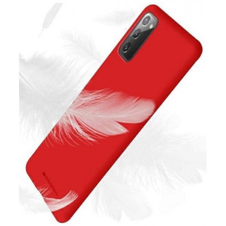 cover  silicone iphone 15 rossa