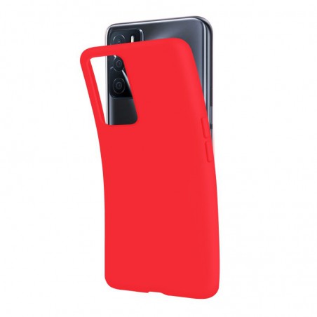 cover in silicone per oppo a57 / a77 / a57s rossa