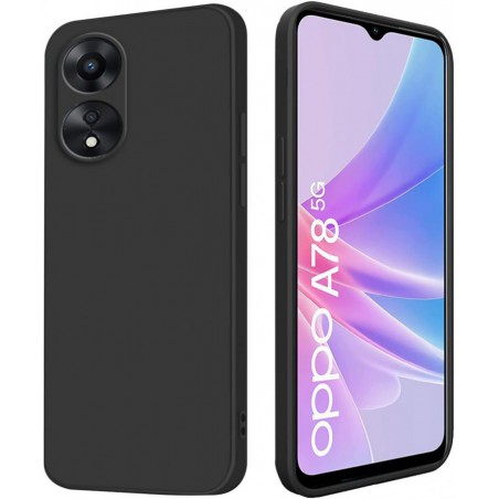 cover in silicone per oppo a58 / a78 nera