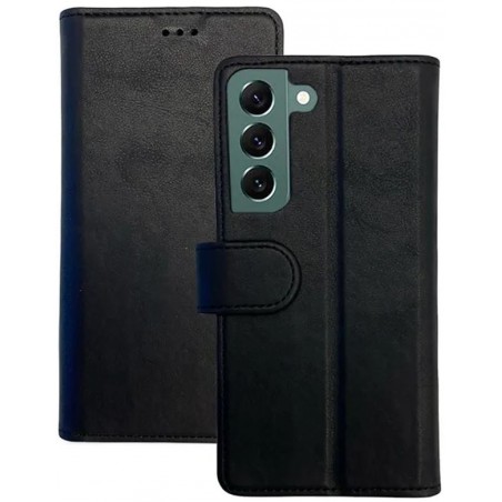 book magnetica s22 plus con porta carte di credito nera