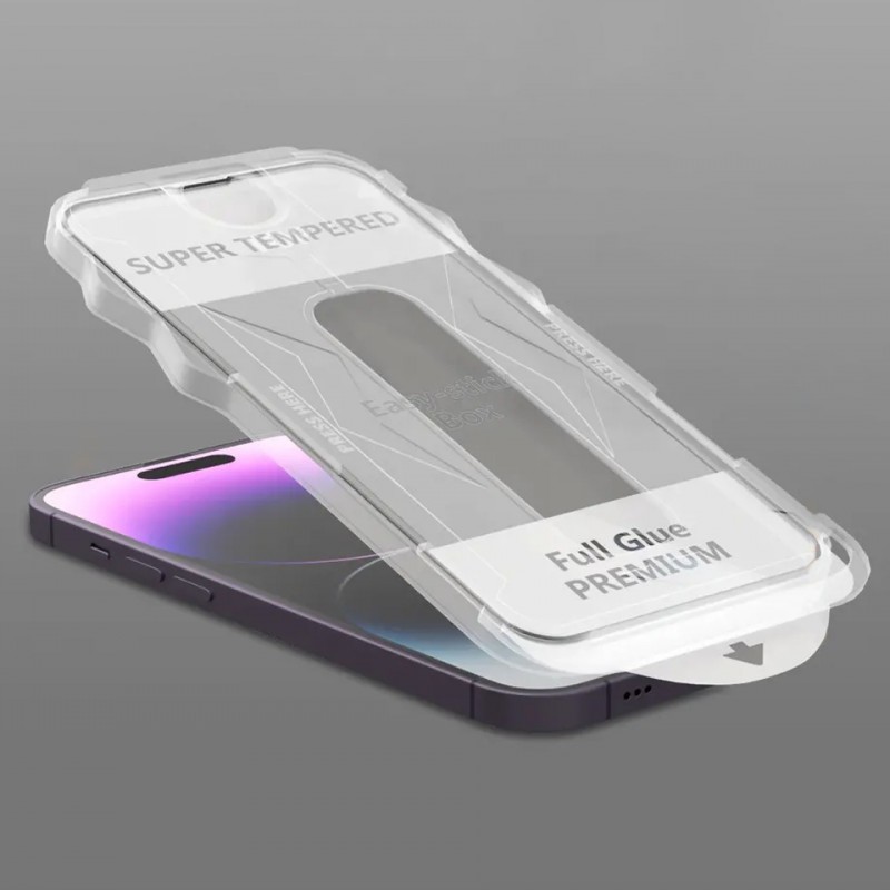 vetro temperato iphone 11 / XR full glue con kit applicatore