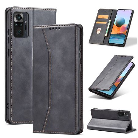 custodia a libro iphone 13 con porta carte di credito chiusura magnetica nera