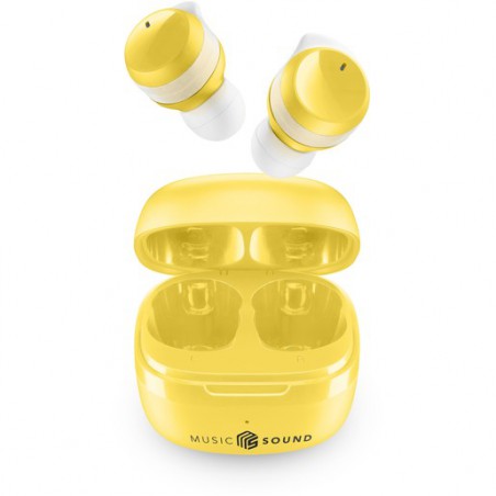 auricolare bt tws in ear  giallo