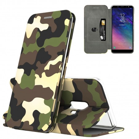 custodia a libro iphone 11 pro max con porta carte di credito chiusura magnetica camouflage