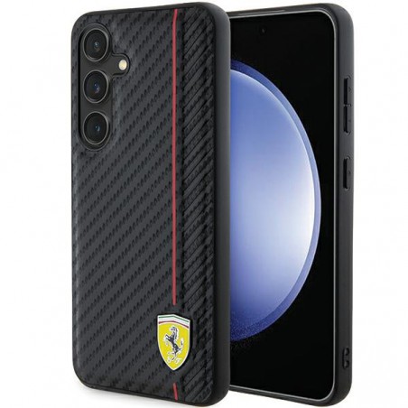 cover ferrari samsung s24 plus carbonio nera