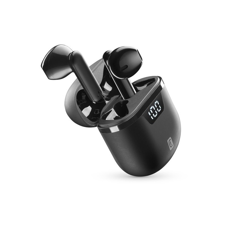 auricolare vivavoce bluetooth doppio  con base di ricarica bianco