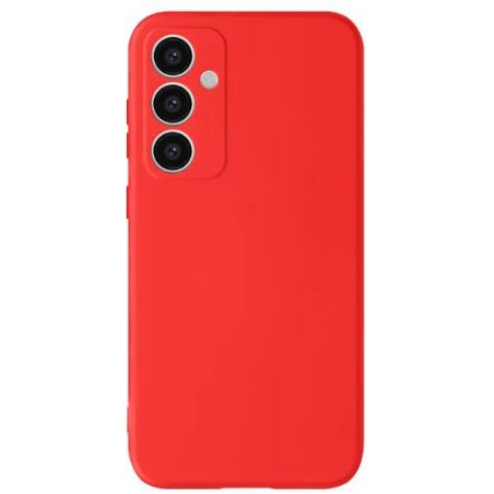 cover in silicone per samsung a55 rossa