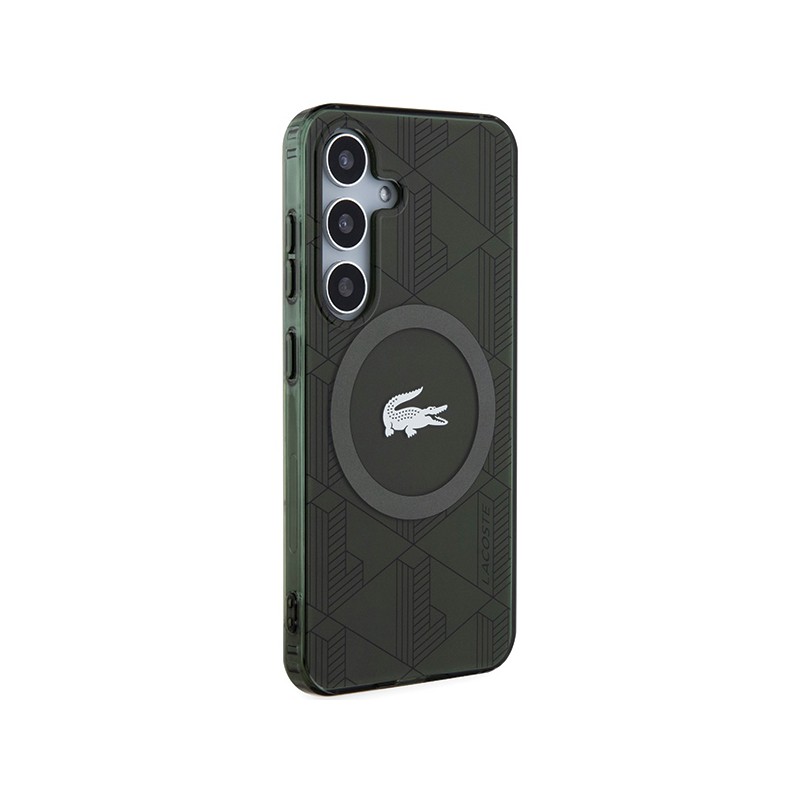 cover lacoste samsung s24 compatibile ricarica wireless green