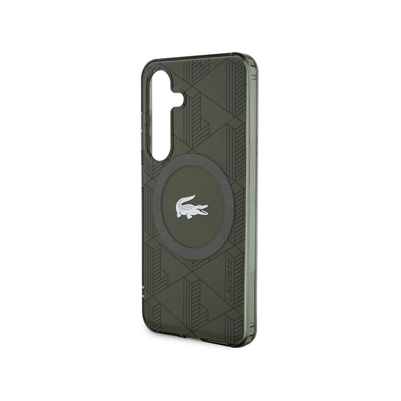cover lacoste samsung s24 compatibile ricarica wireless green