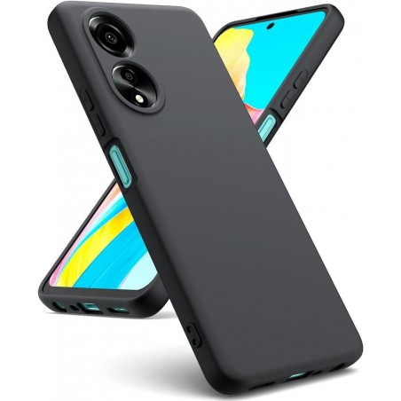 cover in silicone per oppo a38 4g nera