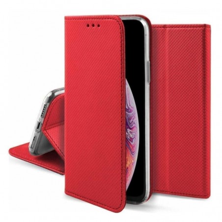custodia a libro magnetica honor x8a rossa