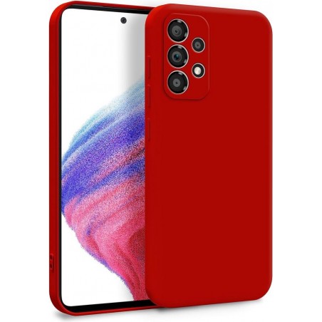 cover in silicone per samsung a53 5g rossa