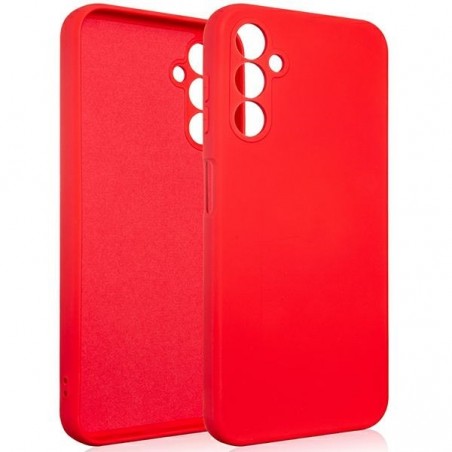 cover in silicone per samsung a14 5g  rossa