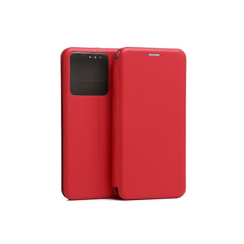 book magnetica redmi note 13 5g con porta carte di credito rossa