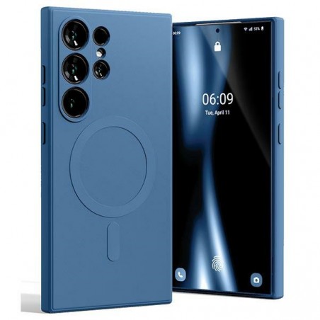 cover  silicone samsung s24 ultra rossa compatibile ricarica wireless