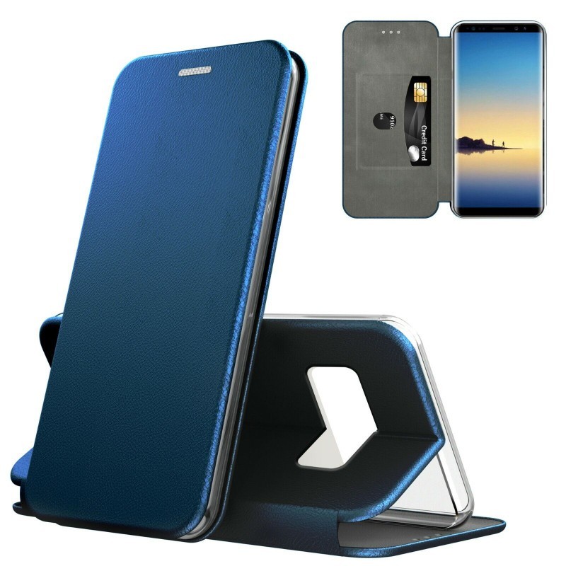 book magnetica honor 90 lite  con porta carte di credito blu