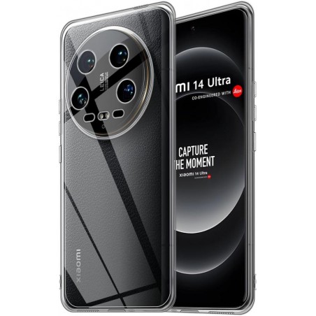 custodia tpu per xiaomi 14 utra trasparente