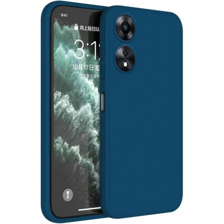 cover in silicone per oppo a58 4g blu
