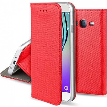 custodia book magnetica per motorola g84 5g rossa
