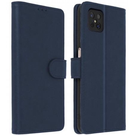 book a14 5g con porta carte di credito chiusura magnetica blu