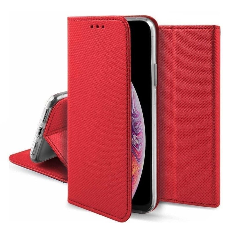 custodia book magnetica per realme g53 4G rossa
