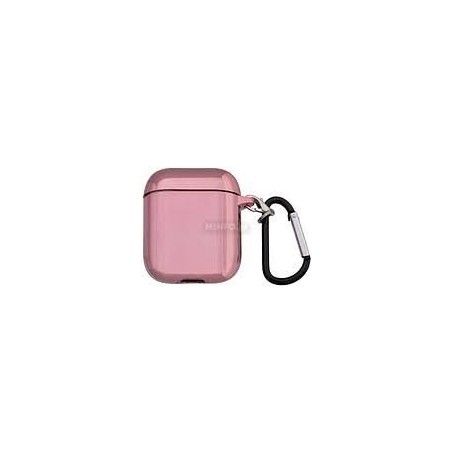 cover airpods 1 / 2  metal pink
