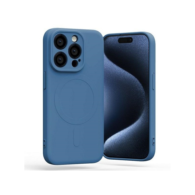 cover  silicone iphone 15 pro rossa compatibile magsafe