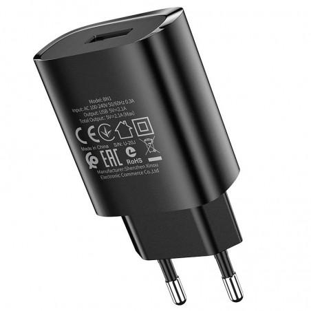 caricabatterie 10,5w usb nero